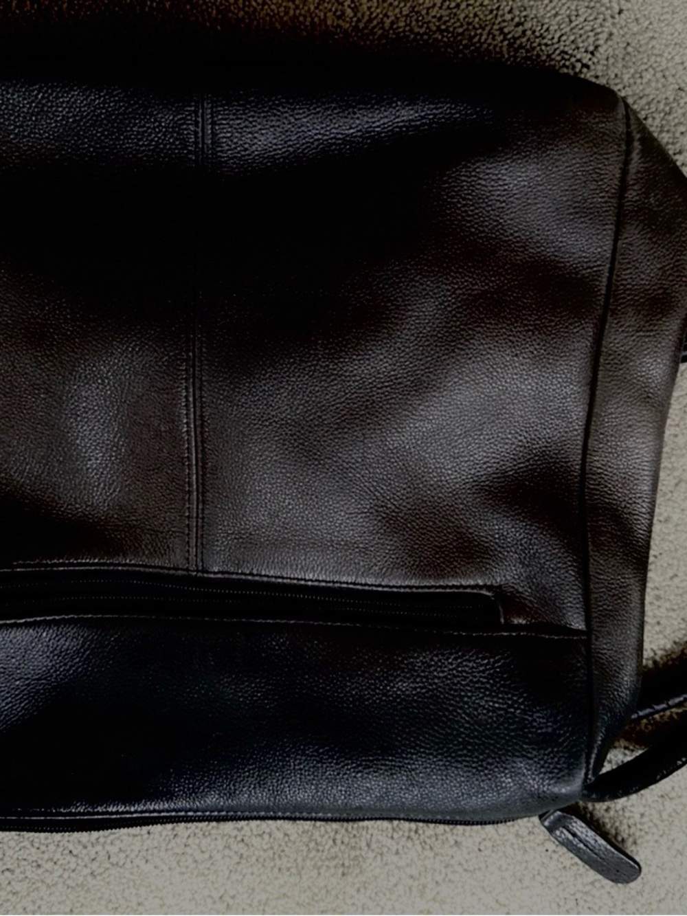 Black womans  Leather Shoulder Bag
